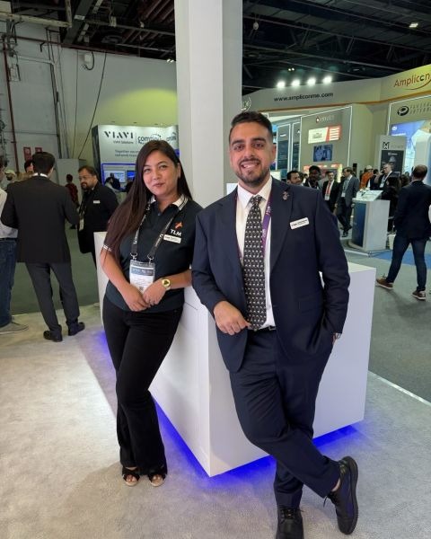 Event photo: Manish Keshwani at the TLM stand